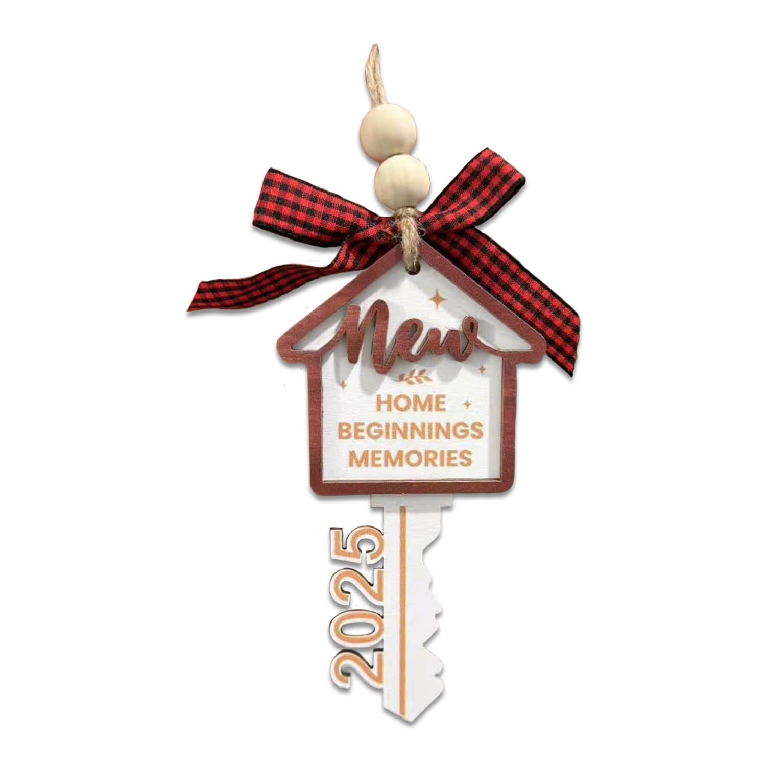New Home Ornament 2025,First Christmas In New Home 2025, Housewarming for New Home Gifts House Warming Gifts, Couple First HOME Ornament Beginning for Women (2025-D)