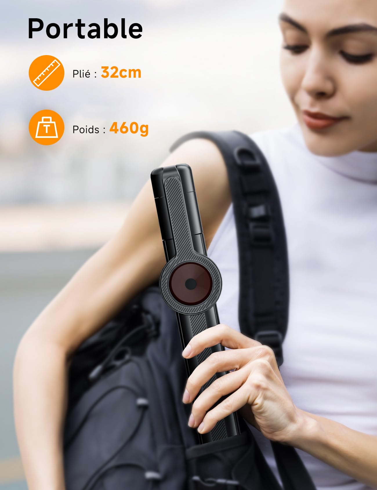 ANXRE 180 cm Magnétique Trepied Smartphone,Perche a Selfie,Kits Photo Vidéo