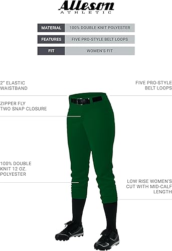 Miniatura 2 de Alleson Athletic pantalones softball con trabillas de cinturón para mujer
