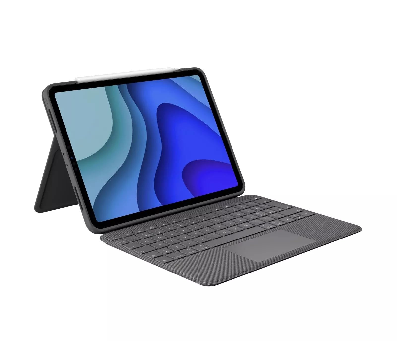 Logitech Folio Touch iPad Keyboard Case, QWERTY Scandinavian layout - Graphite