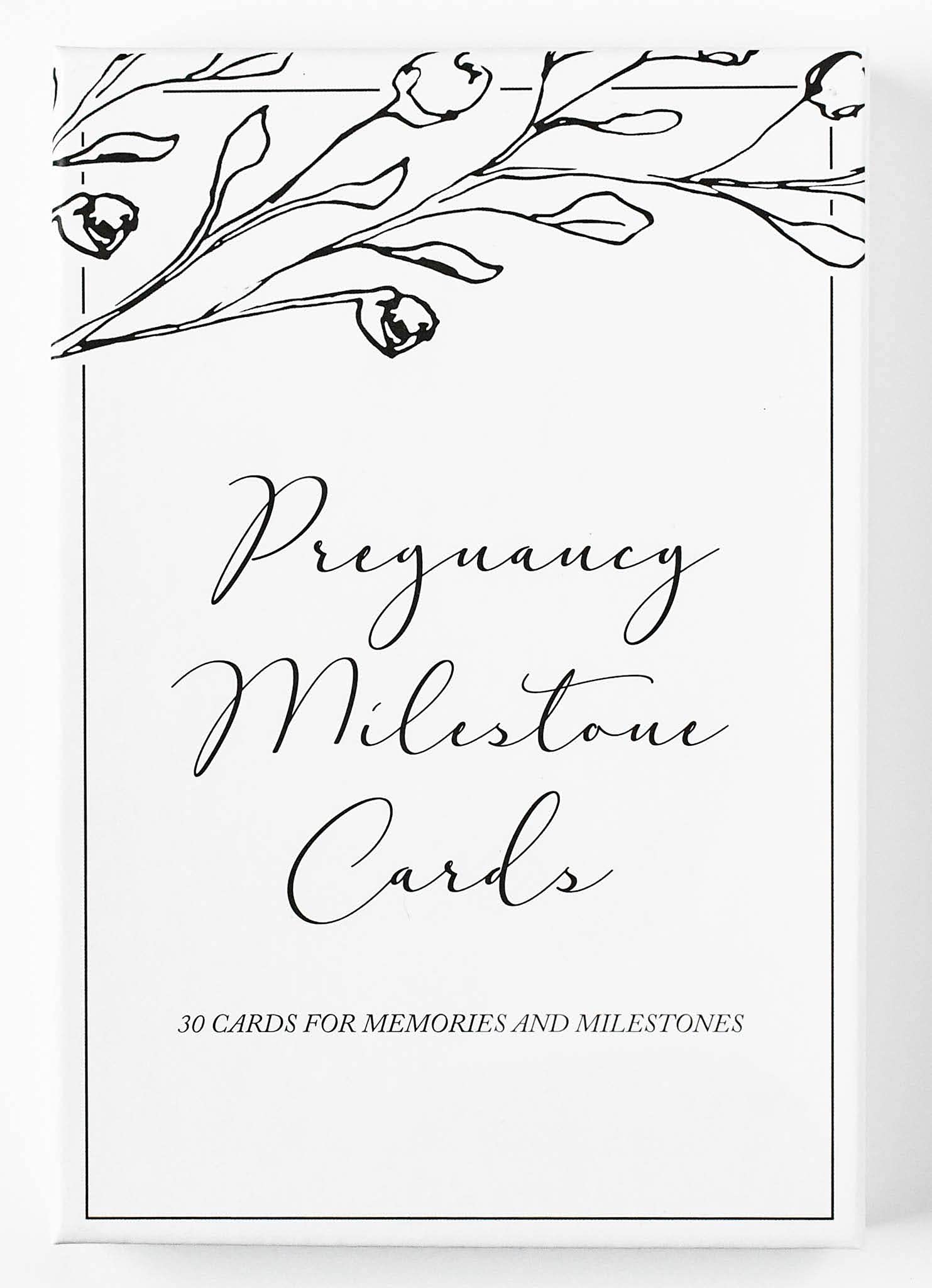 Baby Milestone Cards (19+11) - Weekly Baby Milestone Signs w/Hello World Newborn Sign, Announcement Sign - Birth Announcement Cards for New Moms