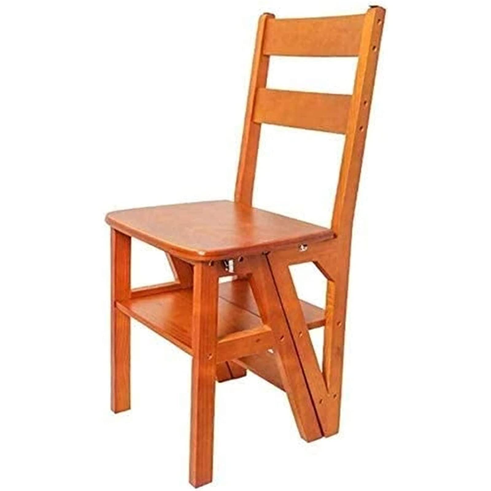 Escabeau 4 étapes en bois pour atteindre vos placards hauts de cuisine