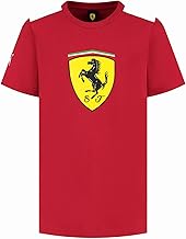 PUMA Scuderia Ferrari F1 Maglietta Bambino con Grande Logo Scudetto