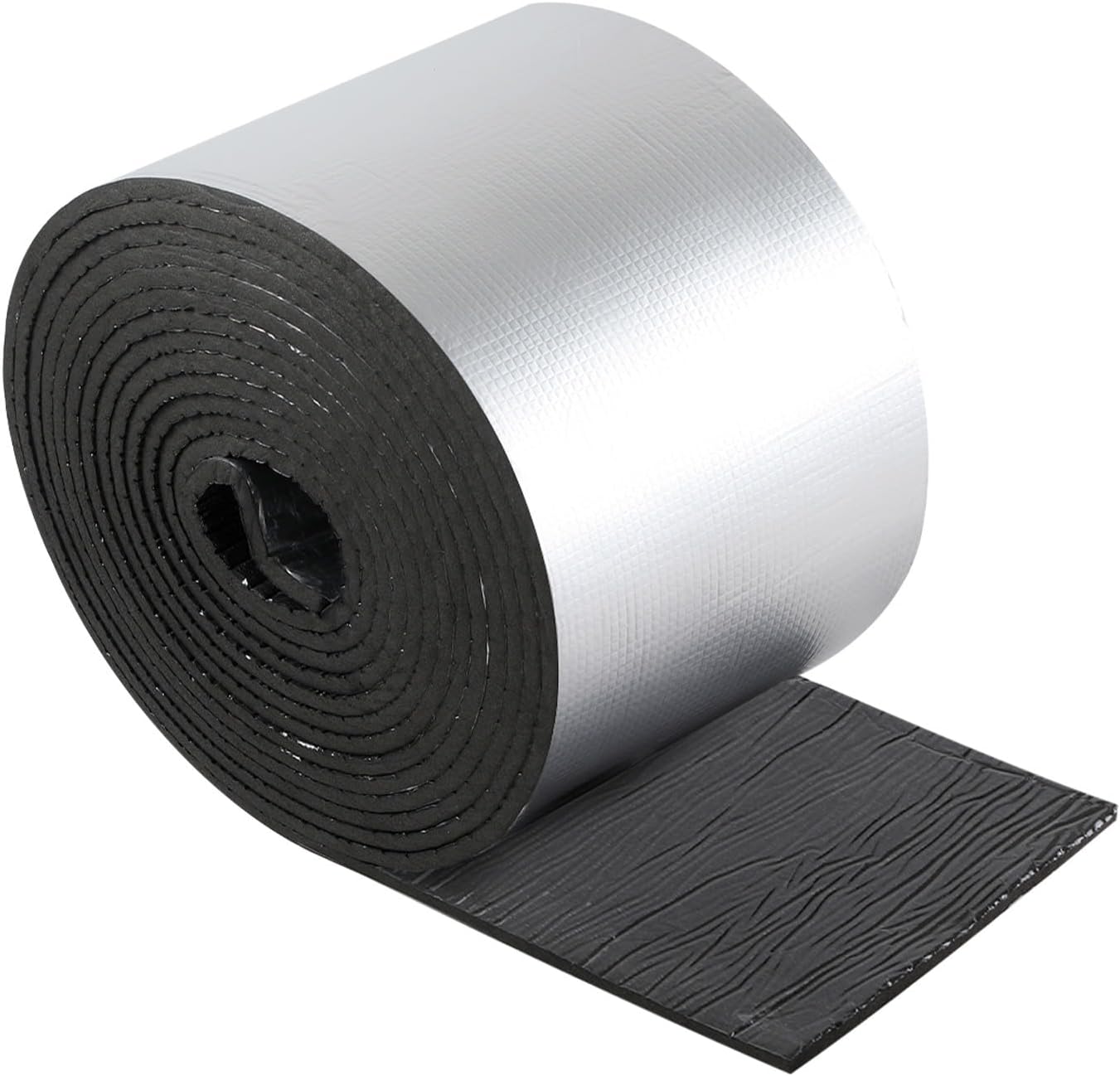 10m(5㎡) 7mm Thick Van Insulation Self Adhesive Reflective Aluminium Foil - 50cm Width, Heat Thermal Reflector, Car Insulation Roll for Floors, Roofs, Garage Doors