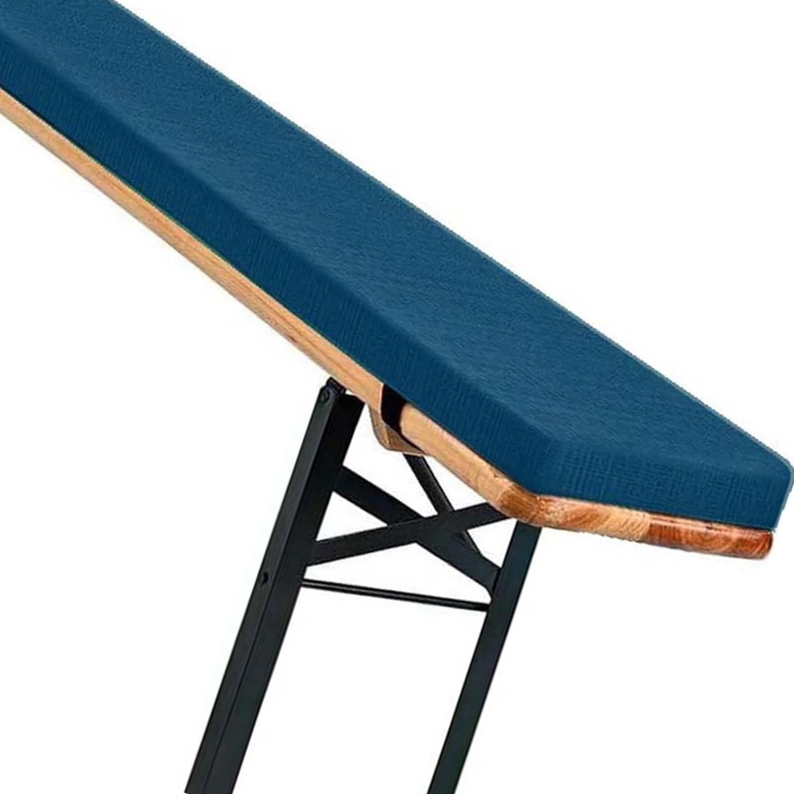 uyeoco Indoor/Outdoor Bench Cushion - 120cm/150cm/100cm/180cm x 50cm/40cm/30cm/25cm - 2/3 Seater Non-Slip Seat Pad for Beer Bench, Garden, Bay Windows, Patio, Long Chairs, Swings(Blue,220x30x3cm) โ image 1