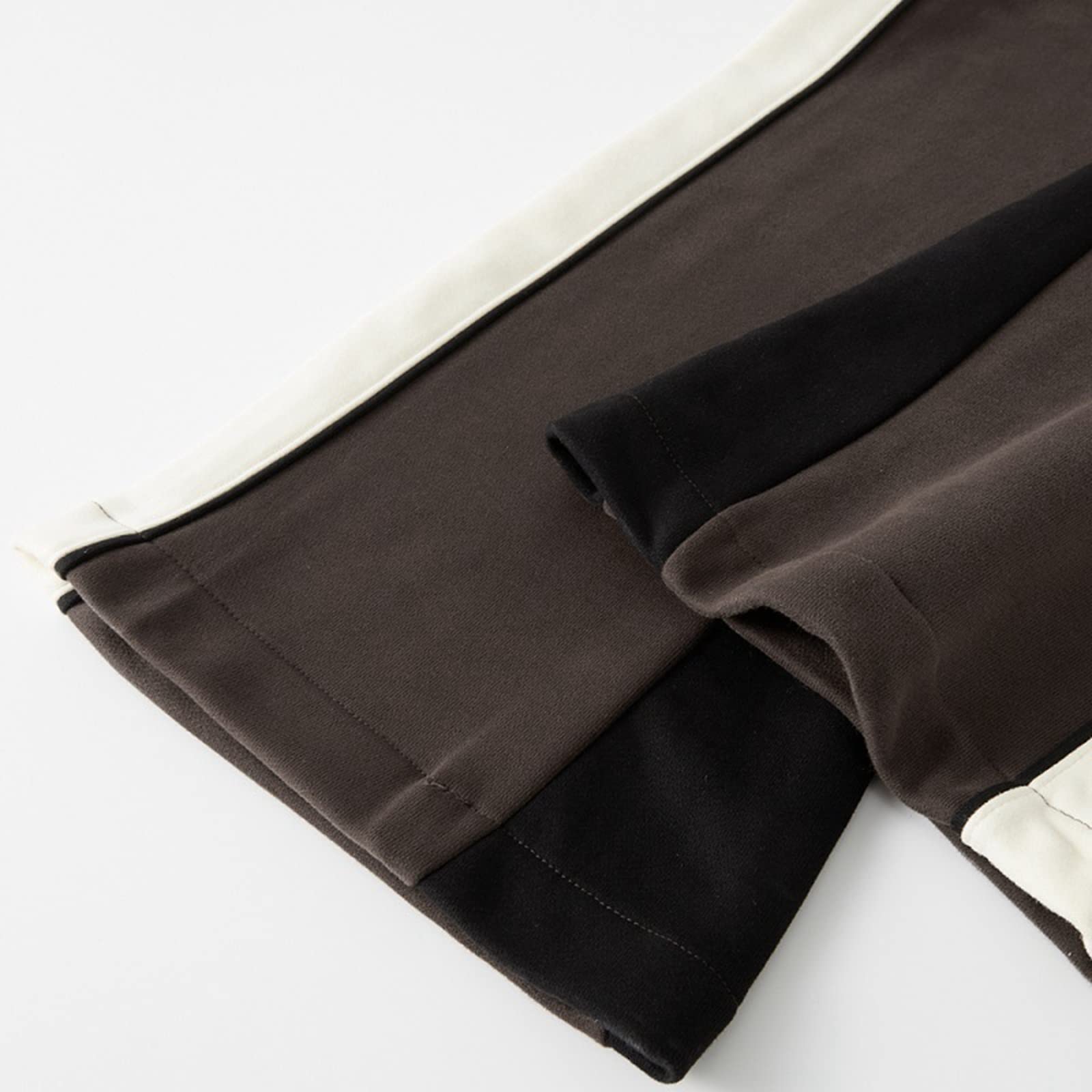 Pantalones Deportivos de Gamuza sintética para Mujer, Pantalones Deportivos Acampanados para Bailar y Bailar, Pantalones de Patchwork para Hombre