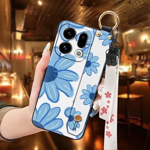 Phone Case Compatible with OPPO Find X9, Soft case Back Cover Design Lanyard Anti-knock Shockproof Anti-dust Ring Durable Wristb