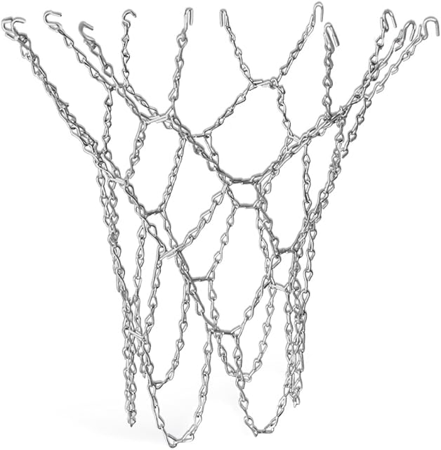 TRIXES Heavy Duty Basketball Replacement Chain Net with S Hooks, Basketball, Hoop Net Replacement, Highly Durable, Basketball Net Chain, Heavy Duty Neck Hook, Basketball Chain, Sports Equipment