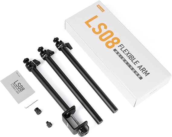 VIJIM LS08 Table Tripod with Clamps and Sleeves (three-piece) Black