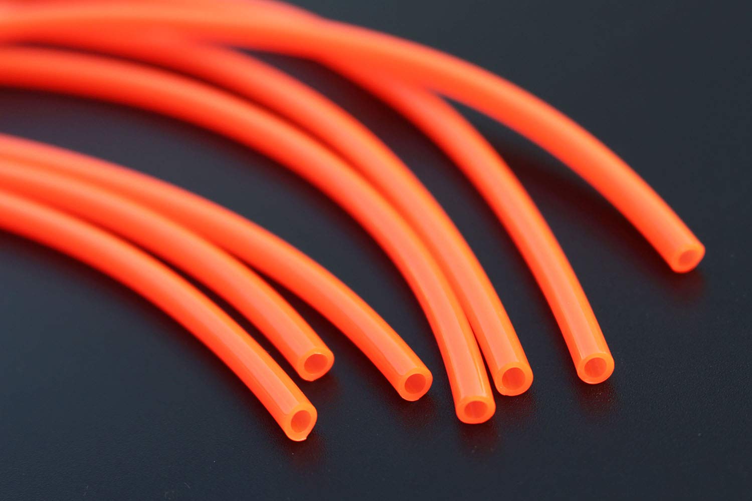 Tigofly 12 pcs UV Orange Hard Plastic Tube 2.5mmX4mm Tube 17cm Fly Tubing Fly Tying Tubes Materials Fly Fishing