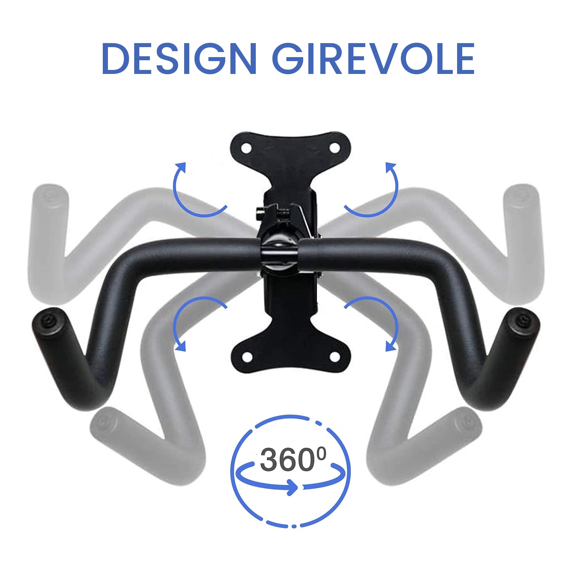 Pieghevole Imbottito Supporto per Bicicletta da Parete