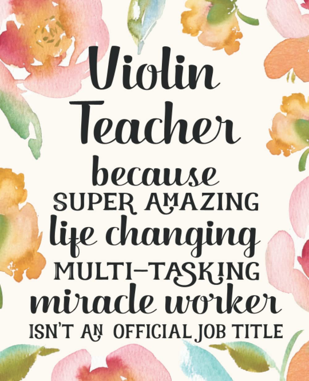 Violin Teacher Gifts: Funny Thank You Appreciation Present for Women Friends, Family or Coworkers