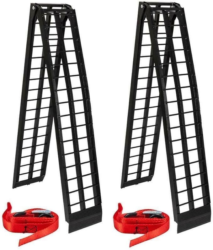 YeSbTx 10' ATV Ramps, Max Load 1200lbs Folding Aluminum
