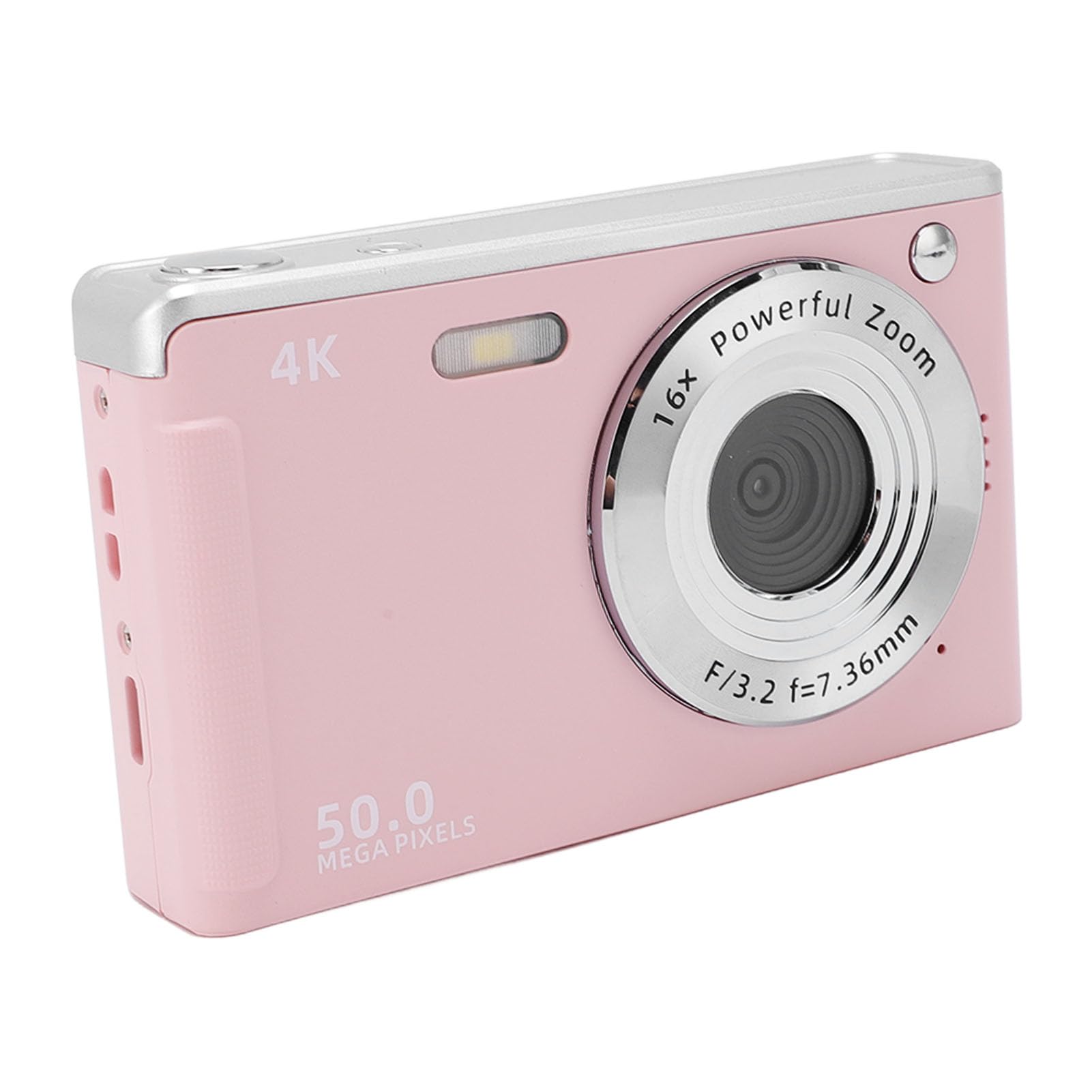 Camera Digitale da 50 MP 4K, Fotocamera AF AutoFocus con Zoom 16x, Luce di Riempimento, Carta da 32 GB per Bambini, Adolescenti, Studenti, Piccollo Compatto e Fotocamera Scatta
