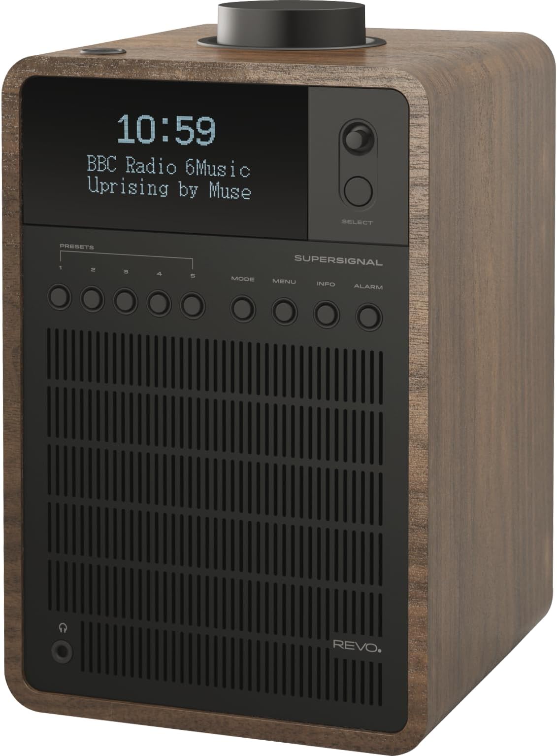 Revo SuperSignal Deluxe DAB Table Radio with DAB/DAB+/FM Reception, Digital Alarm and Bluetooth Wireless Streaming