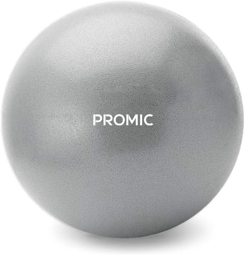 PROMIC Small Pilates Ball Therapy Ball, 7~9 Inch Small Exercise Ball Bender Ball, Barre Ball for Home Workout Core Training and Physical Therapy Suitable for Kids and Adults Gym Class