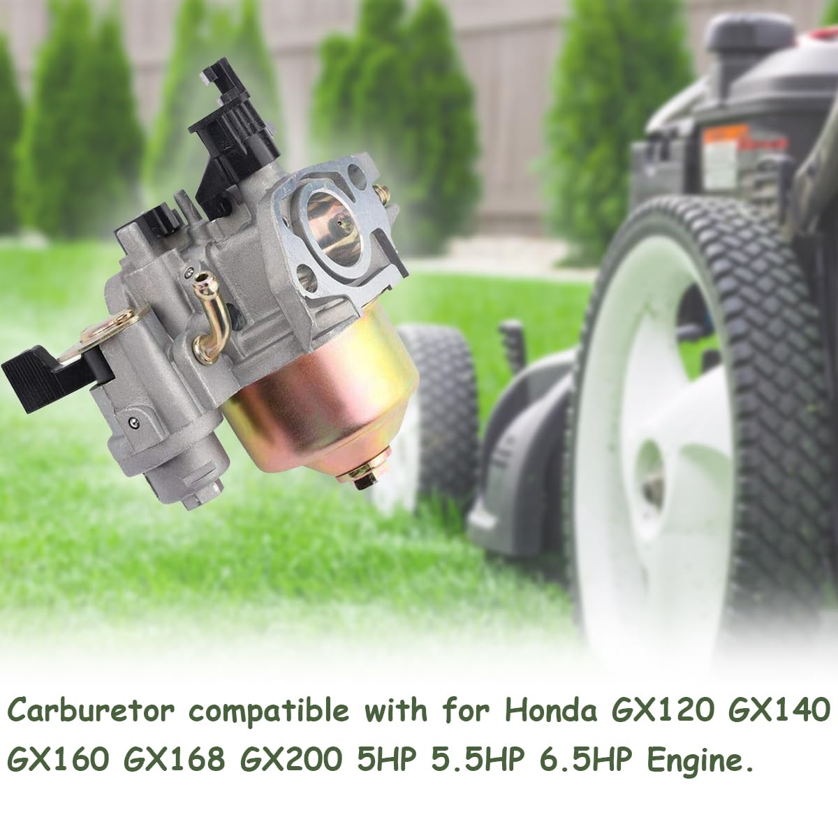Ricambio Motore GX160 GX200 Carburatore 1PZ Per Generatori GX120 GX160 GX200 5.5HP 6.5HP - Kit Con Guarnizioni E Tubi Ricambi Motori