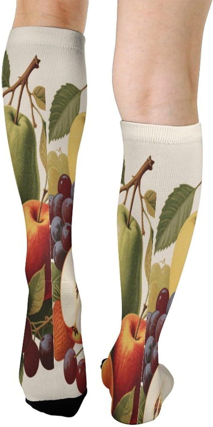 Fruits Knee High Soccer Socks Moisture Wicking
