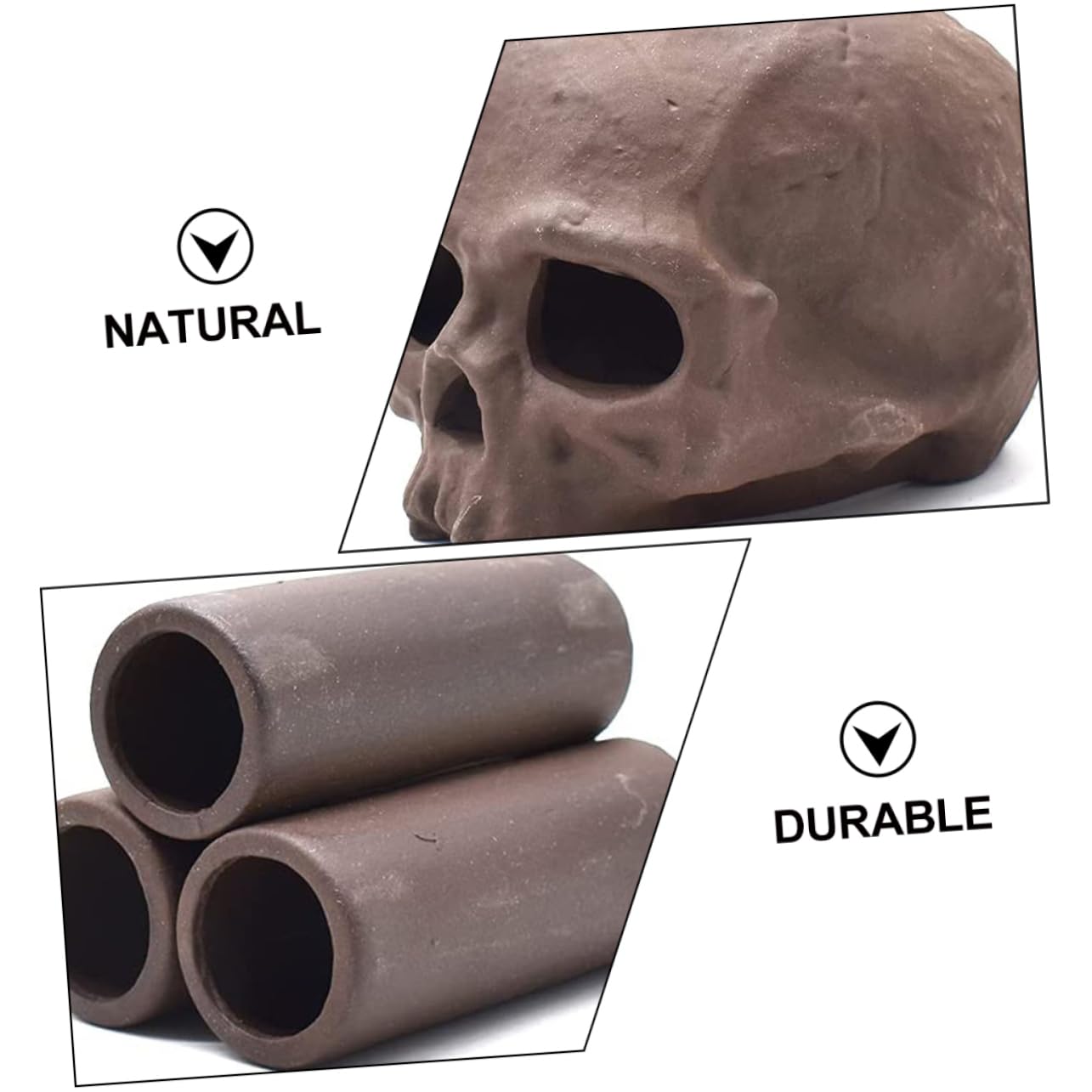 UPKOCH 6 Stück Aquarium Dekoration Teiliges Terrakotta Versteck Fischtank Versteckhöhlen Laichkasten Garnelen Versteck Höhle für Zucht und