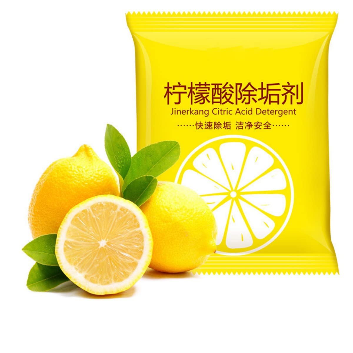 20 pcs Citric Acid Detergent Inner Container Cleaning Strong Descaling Agent Food Grade Household Multi-purpose Cleaner Scale Remove (10g)