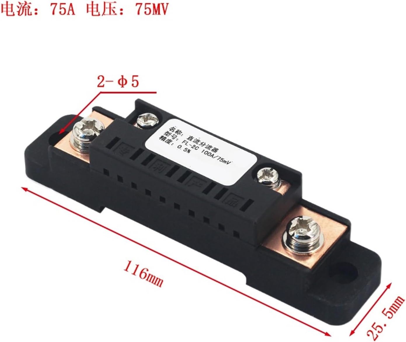 CG FL-2C 10A20A15A30A40A50A60A75A100A 75m/V デジタル電圧計 DC アナログ電流計電流シャ
