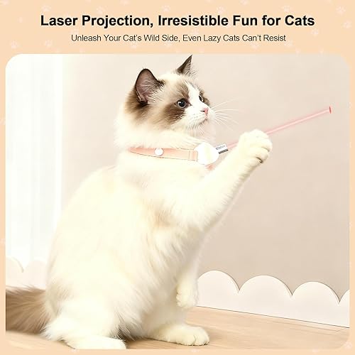 Miniatura 3 de Walfront Juguetes para gatos, juguetes láser interactivos para gatos de interior, juguete recargable por USB, ajustable de 9.1 a 13.4 pulgadas, 2