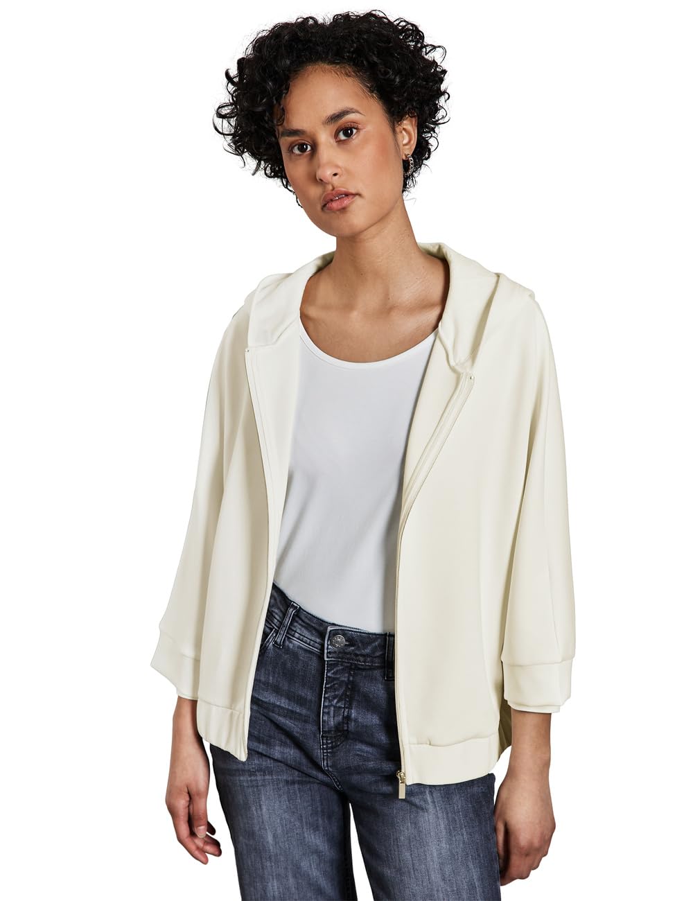 Street One Jedwabna bluza z kapturem Kobiety A322804