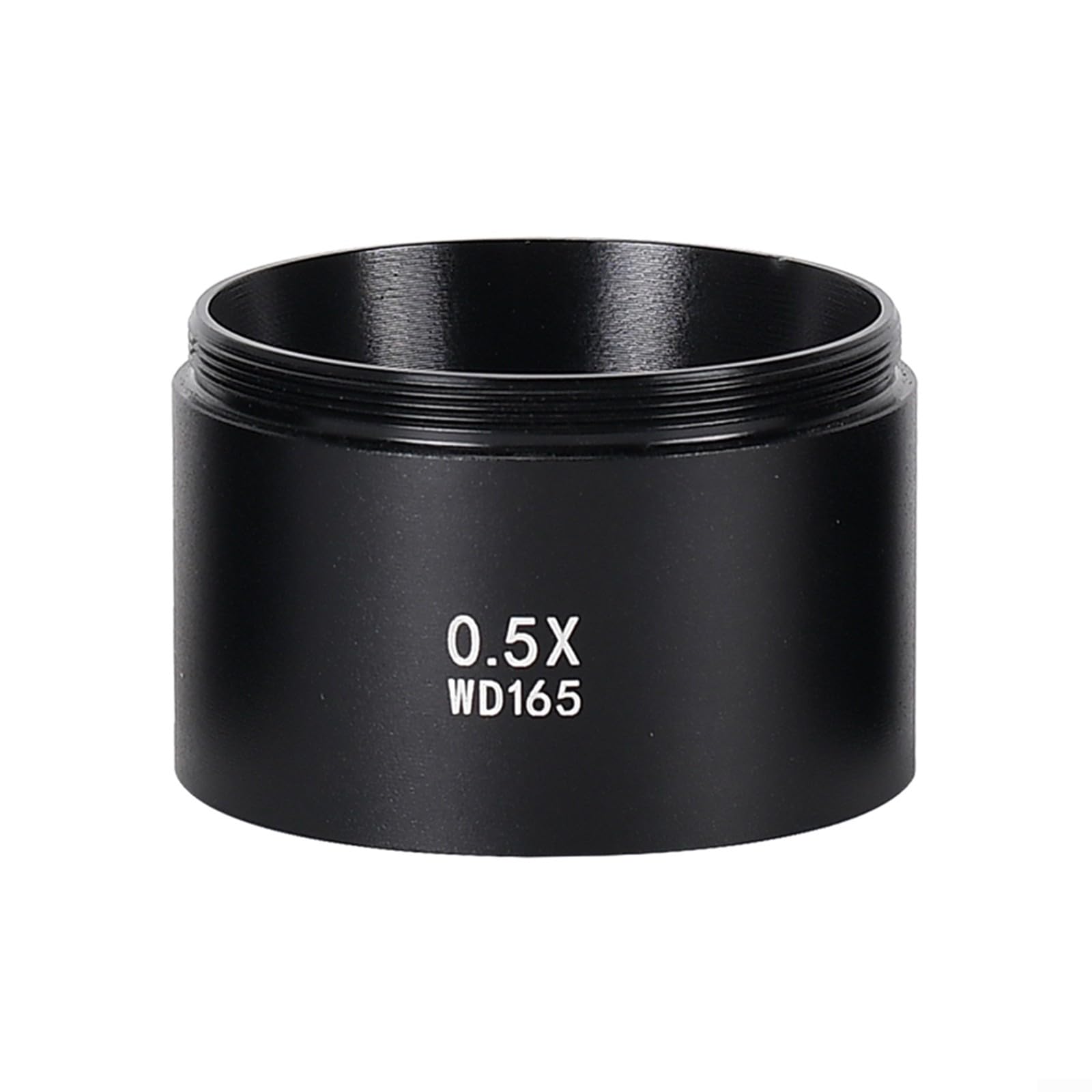 Lente de objetivo auxiliar Barlow 0.5X, WD165 Objetos Auxiliares Lente Microscopio Lente de cámara Barlow Lente de vidrio para microscopio de video industrial - 48mm