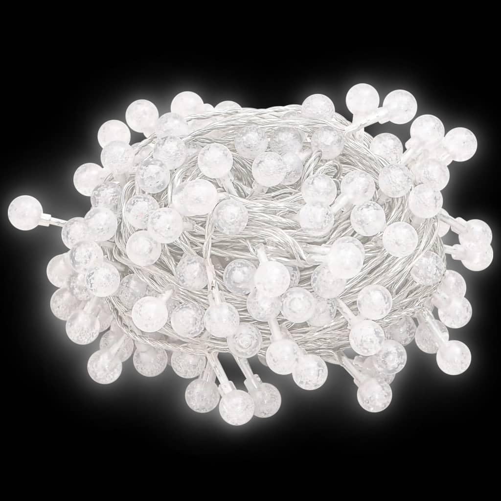 Homgoday Guirnalda de luces de globo de 40 m, 400 LED, blanco frío, 8 funciones, luz de Navidad, luz de Navidad, decoración de Navidad para interiores y exteriores, fiesta de boda