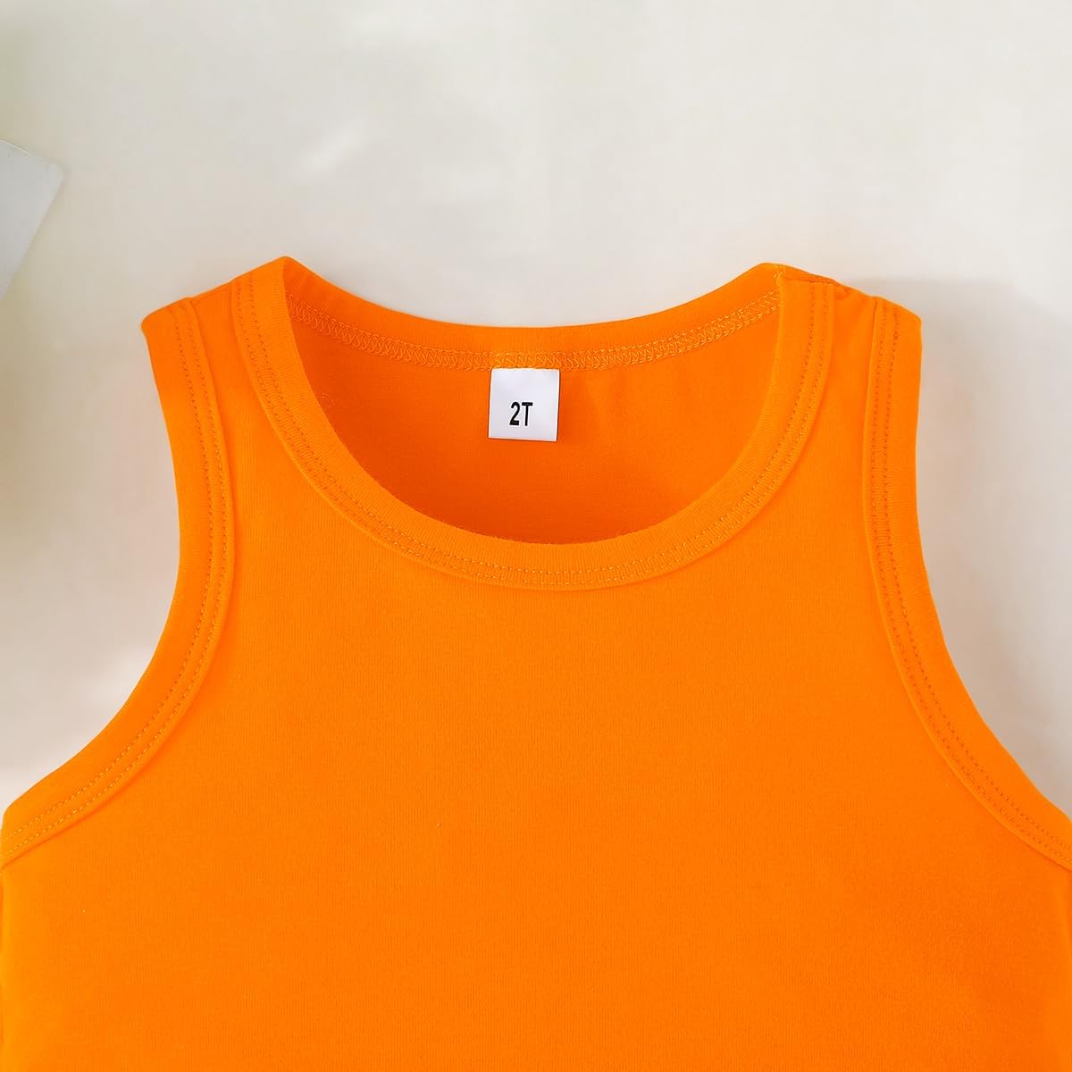 2T-12Y Baby Toddler Girl Tank Tops Sleeveless Undershirt Kids Solid Color Shirt Casual Tee - Image 5