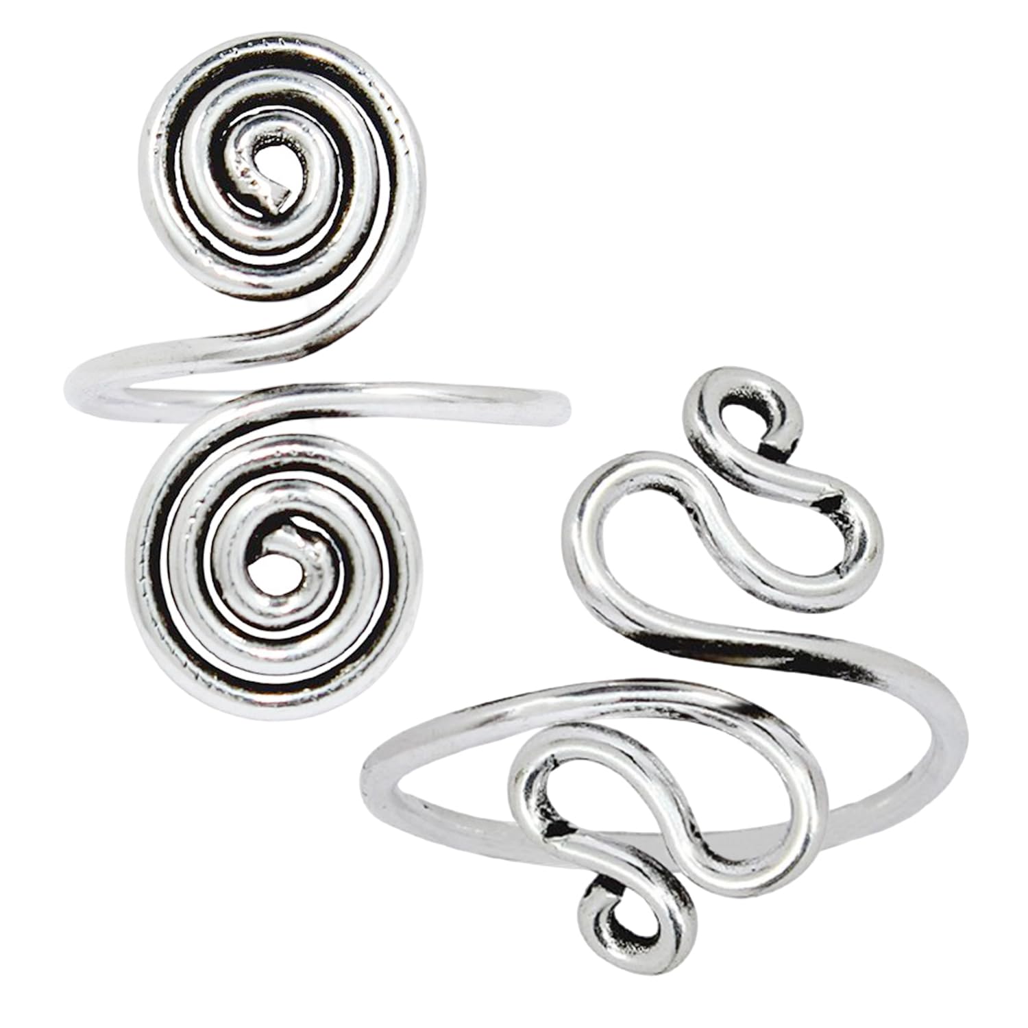 vama Stylish Trendy Adjustable Antique Oxidised Germen Silver Plated Oxidized Finger Ring Combo For Women & Girls-picture-34