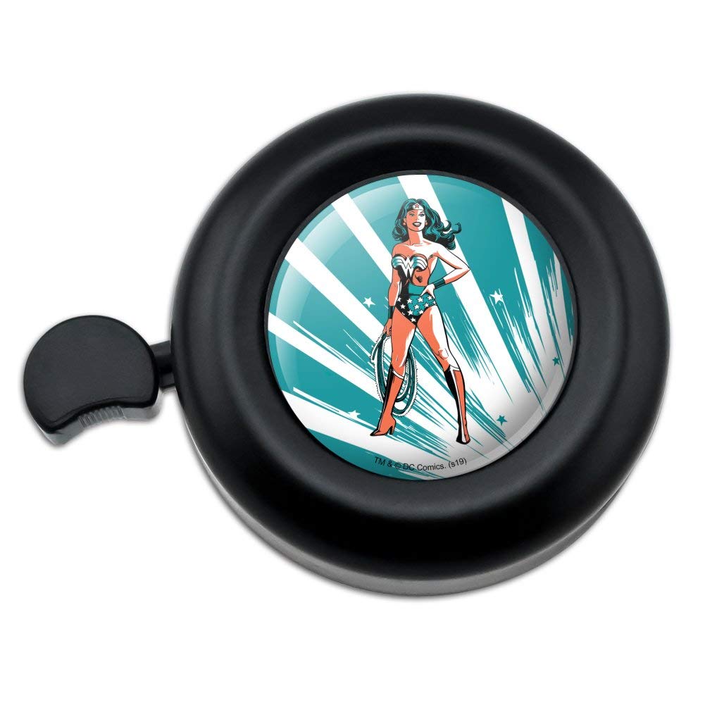 GRAPHICS & MORE Wonder Woman Flashing Lights Bicycle Handlebar Bike Bell