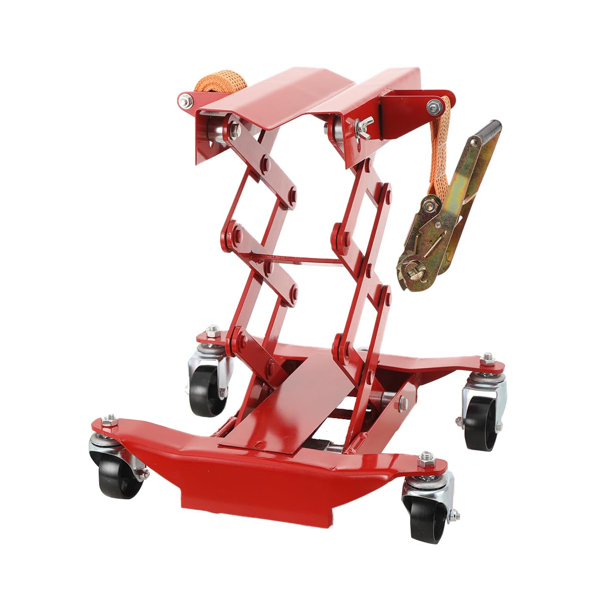 Sollevatore Idraulico A Forbice 200 Kg Altezza Regolabile 185-590 Mm Acciaio Antiruggine