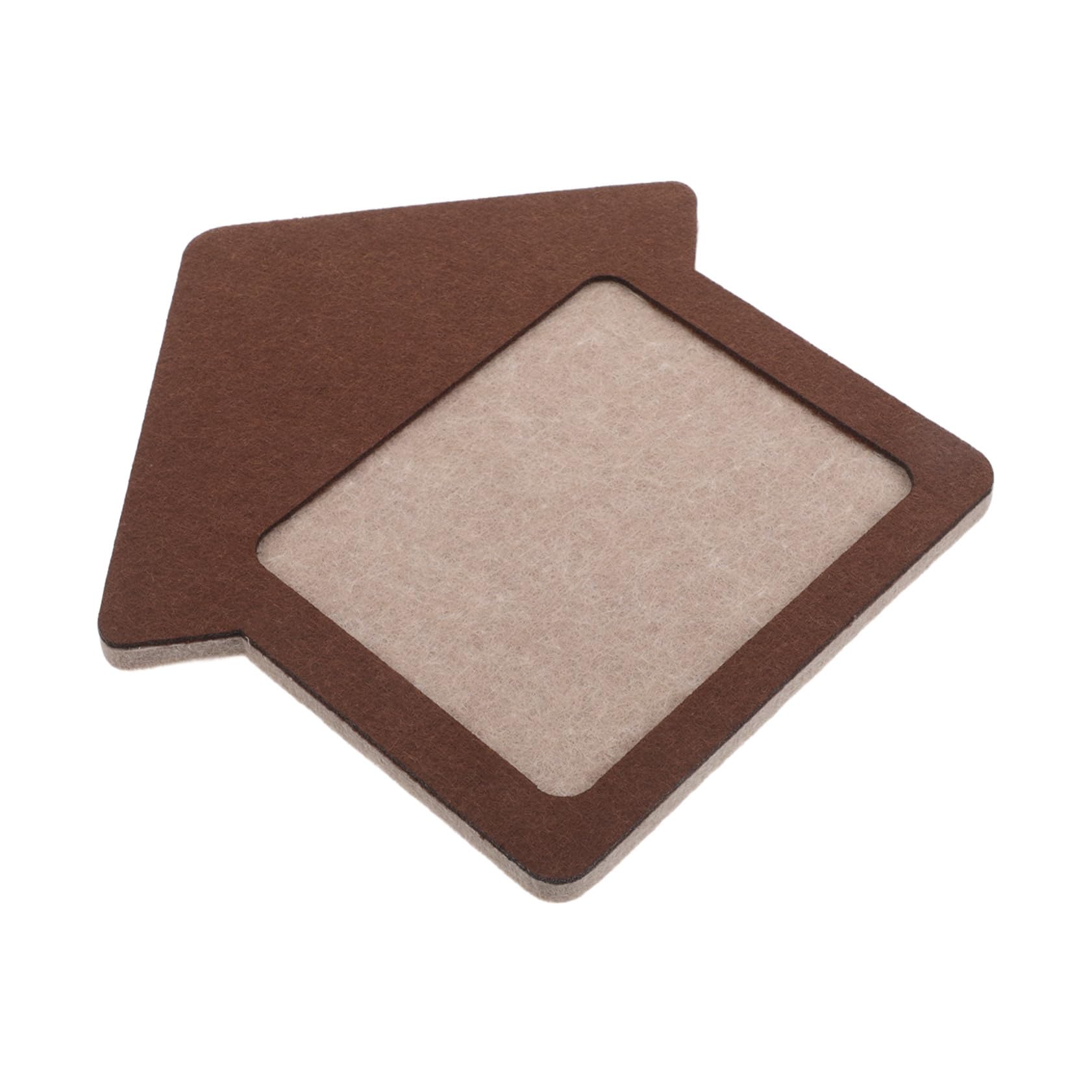 Cabilock Decorative Polyester Photo Display Board Cozy Houseshaped Hanging Wall Decor for Home Office School Lightweight and Versatile Design Light Brown