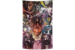 ENMOON Juice Wrld Poster Flag Tapestry: Adorn Your Space with Hip-Hop Vibes