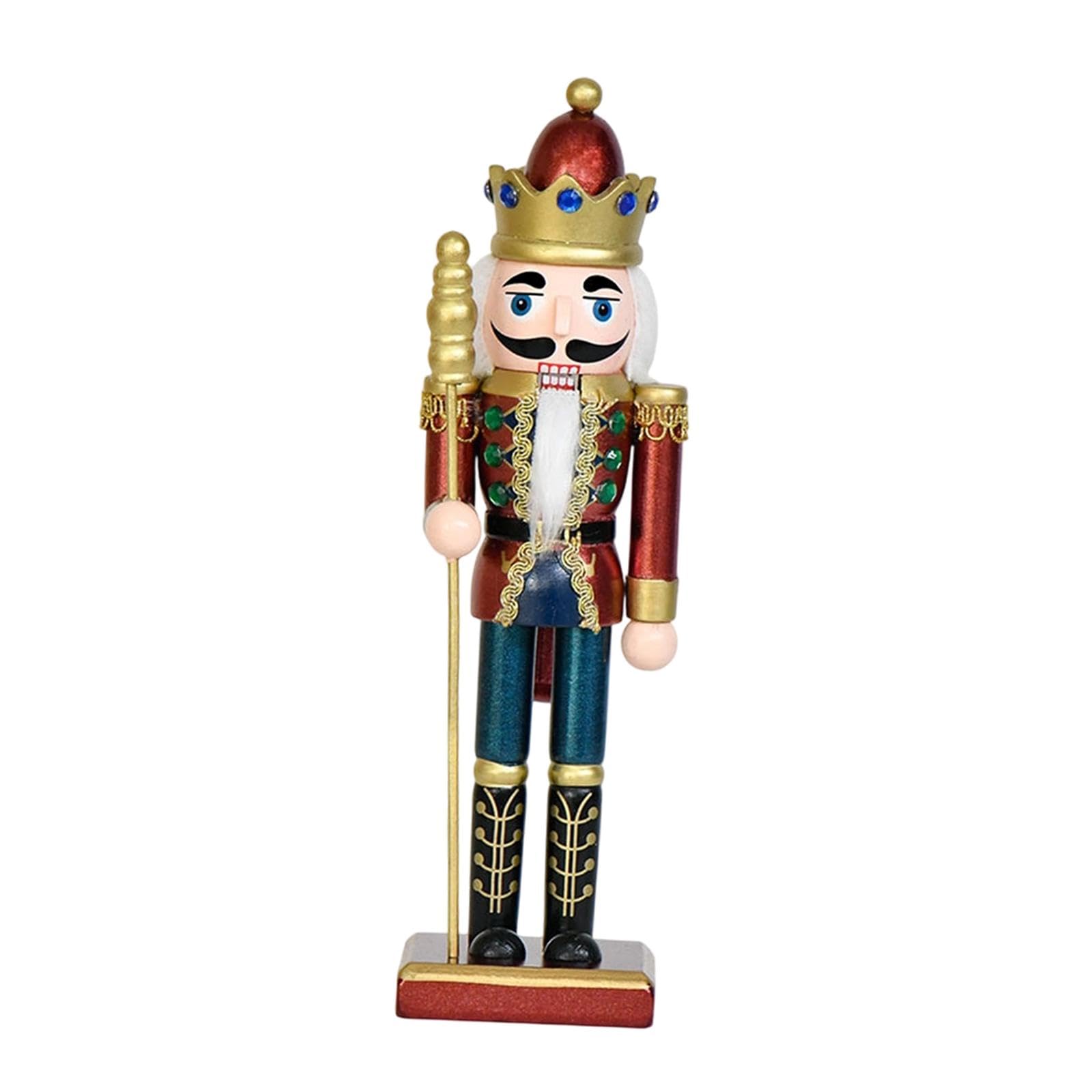 Casse-noisette en bois artisanal Fenteer | Figurine de collection fait main pour salon et vitrine