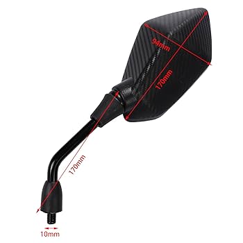 Amazon | nakira バイク用ミラー カスタム 汎用 8mm 左右2本