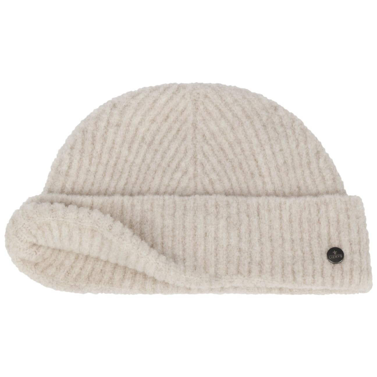 LIERYS Fine Merino czapka dokerka Wyprodukowano we Wloszech Unisex Jesien Zima