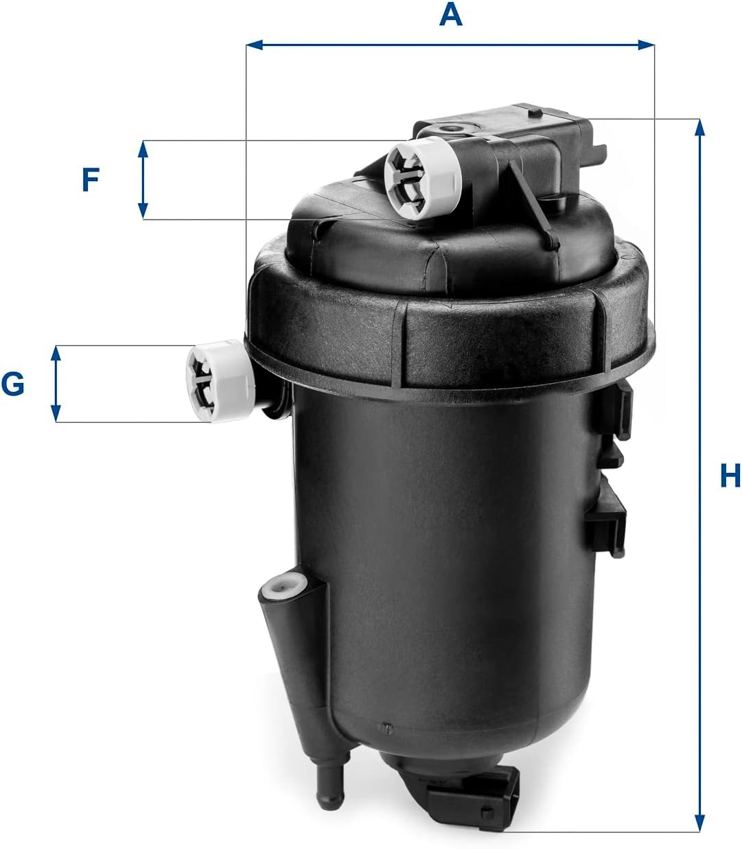UFI Filters, Filtro Gasoil 55.179.00, Filtro de Combustible Diésel de Recambio, Apto para Coche, Apto para Modelos Fiat Sedici y Suzuki SX4