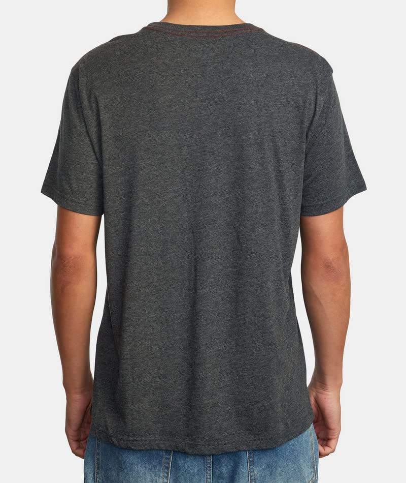 RVCA Men's Red Stitch Graphic Crew T-Shirt3