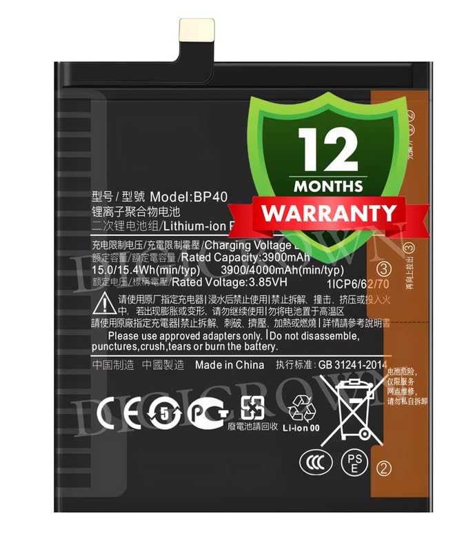 Image of Original BP40 Battery Compatible for Xiaomi Redmi K20 Pro - (4000mAh) - 1 Year Warranty