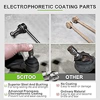 Vista 4 de SCITOO Kit de suspensión delantera de 8 piezas, extremo de barra de acoplamiento exterior interior para Toyota Camry Sway Bar Link 2007-2011