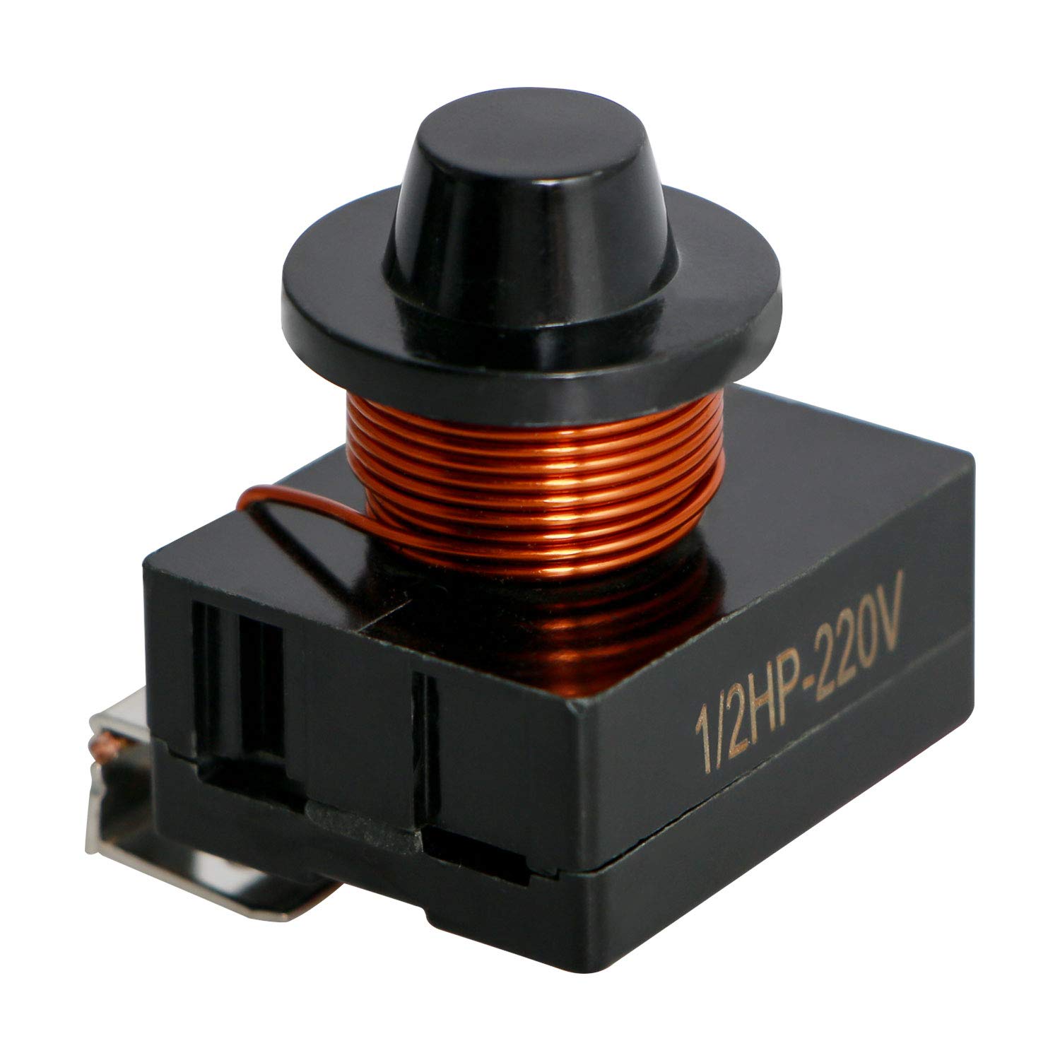 Aopin 1/2HP (375W) Refrigerator Electromagnetic Starter/Start Relay Compressor 220V Electromagnetic Starter for Car Refrigerator, Portable Freezer,