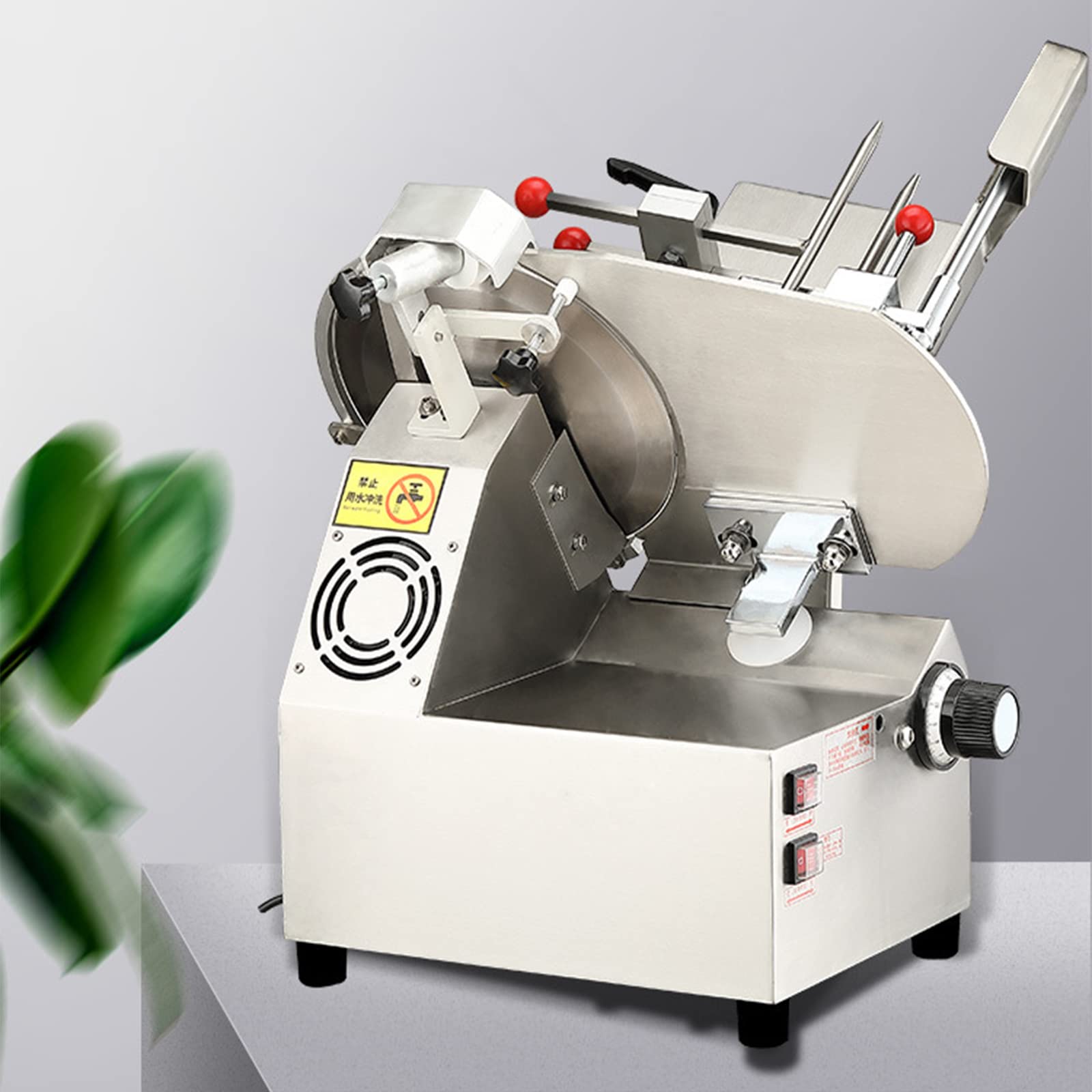 Affettatrice per Uso Domestico o Commerciale, Affettatrice Affettatrice Elettrica Pane Carne Formaggio e Altri Alimenti Affettatrice Automatica Scaglie Commerciali Piedini Antisciv