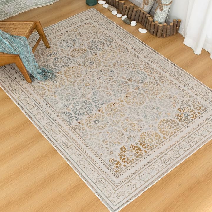 Amazon | DECOMALL カーペット 3畳 ペルシャ絨毯風 ラグ マット