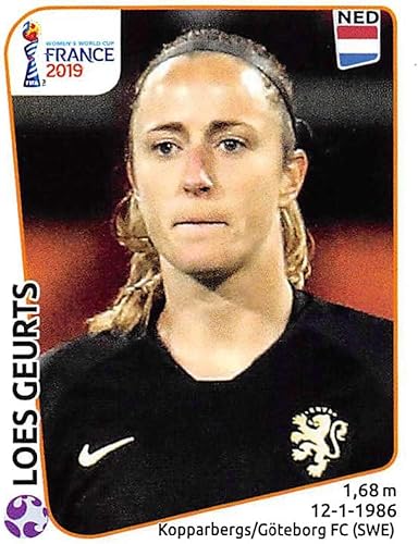 2019 Panini FIFA Women's World Cup France Album Stickers (Individual Sticker Only) Soccer #387 Loes Geurts Netherlands 2 Inch by 2 12 Inch