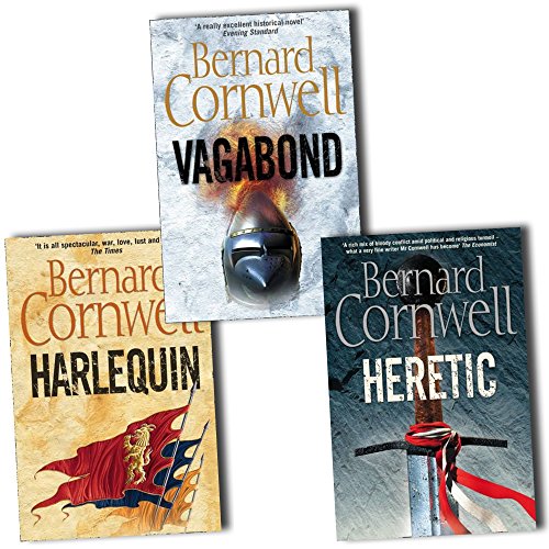 Bernard Cornwell Grail Quest 2 books Pack Set Collection (Vagabond, Harlequin...
