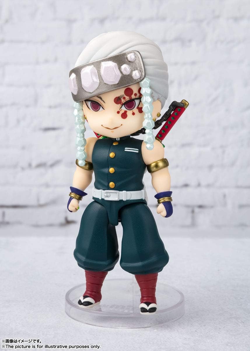 Figuarts Mini Demon Slayer Tengen Uzui Action Figure 100mm orisinil Tamashii Nations Jepang