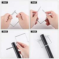 Vista 4 de Kenning 30 pasadores de acoplador cuadrados para remolque, 1/4 pulgadas x 2-3/4 pulgadas, eje de bloqueo de toma de fuerza, pasador de seguridad