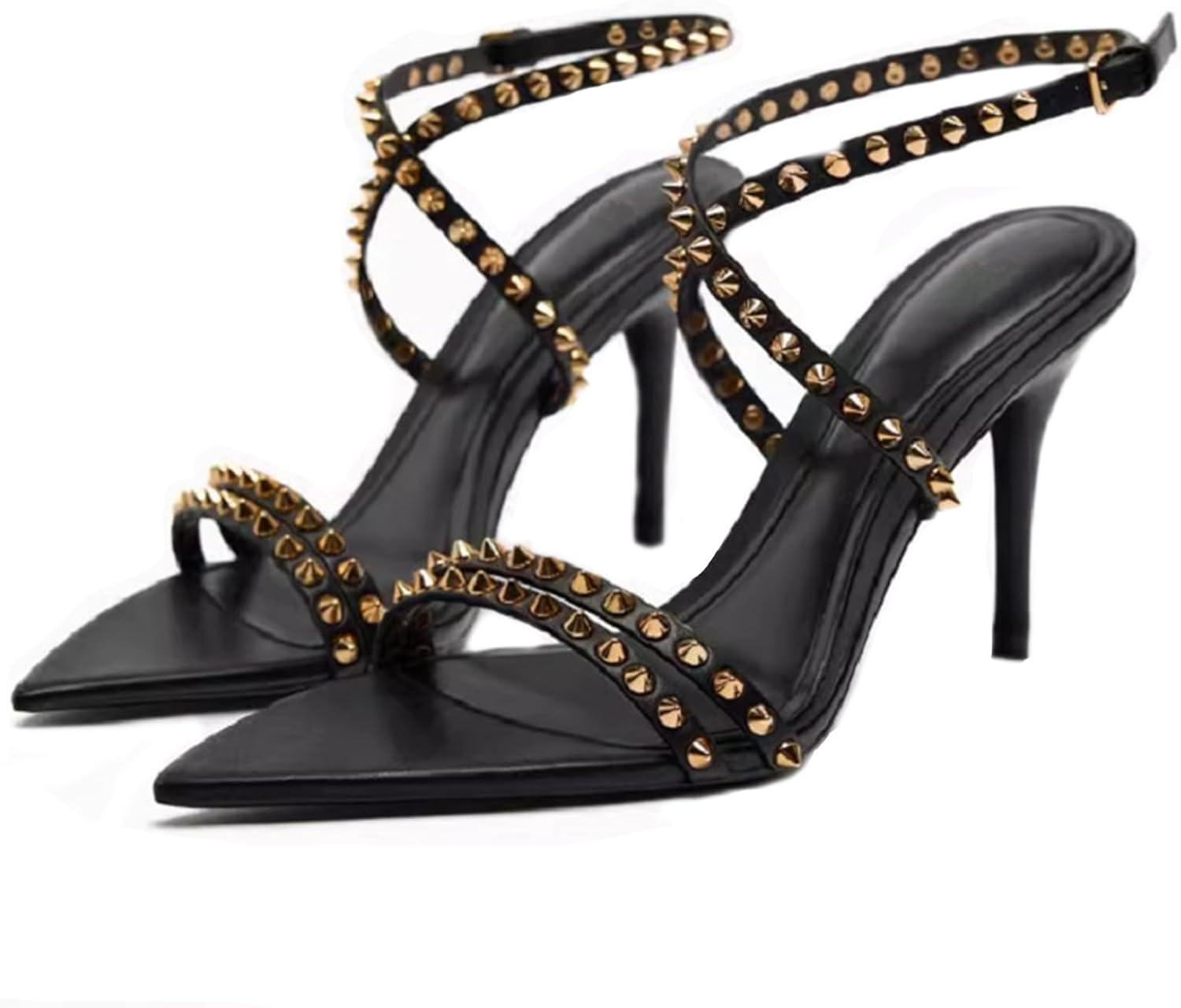 Women's Stiletto Heels - Adjustable Buckle Comfort